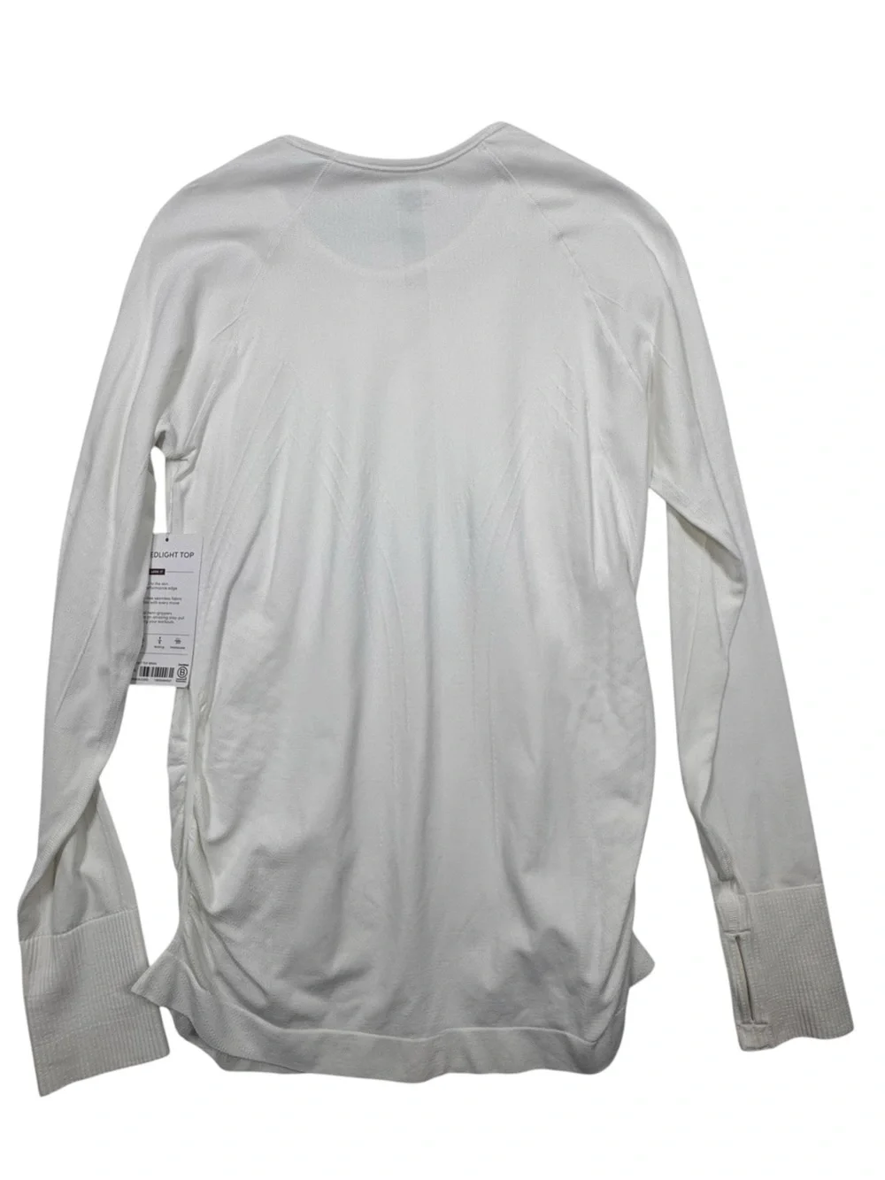 Athleta speedlight seamless top Bright White Size Medium NWT $64